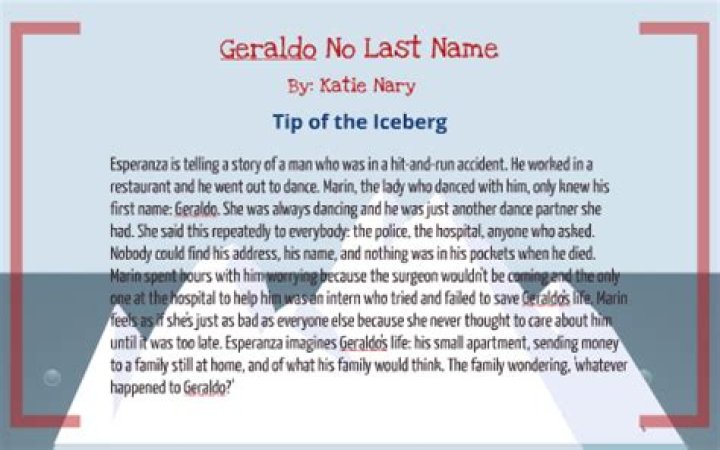Geraldo No Last Name Theme